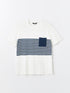 LC Waikiki Crew Neck Short Sleeve Striped Combed Cotton Men's T-shirt